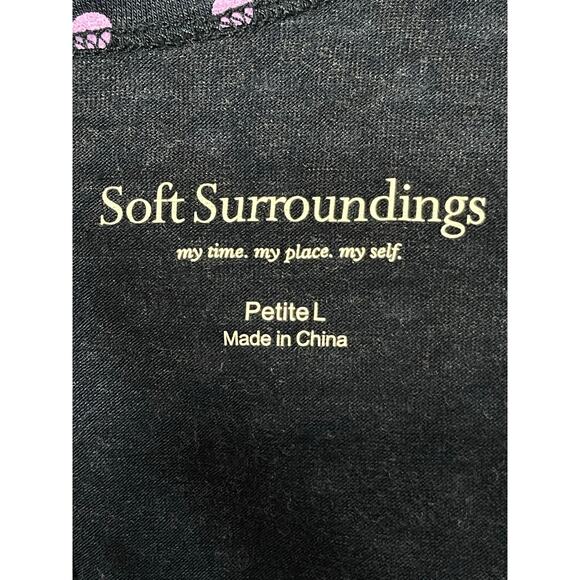 Soft Surroundings navy maxi dress sz Lp resort wear vacation travel NWT - Picture 3 of 5